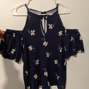 Floral Off-Shoulder Shirt